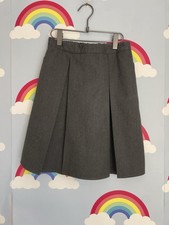 Girls Nutmeg Grey School Skirt  Age 9-10 Years