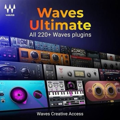 Waves Ultimate 220+ Plugins Samples & Loops Digital Download