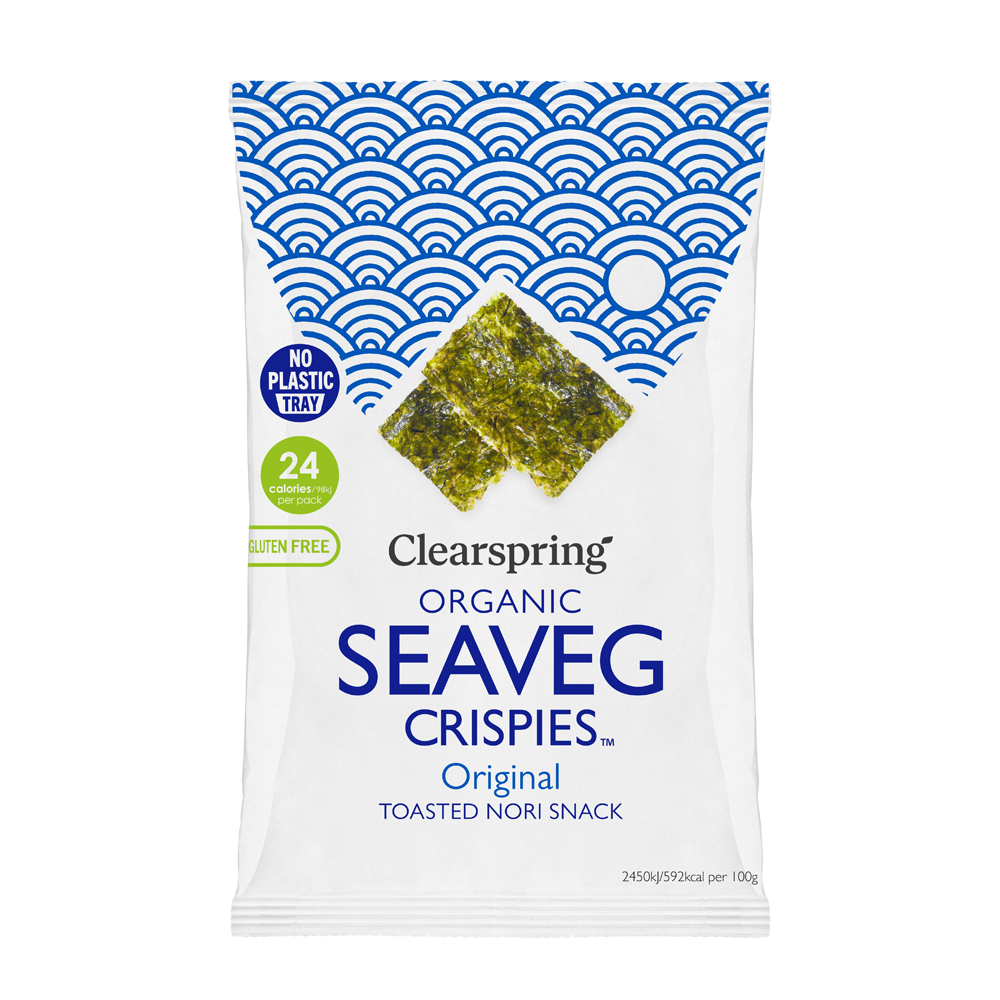 Clearspring Organic Seaveg Crispies Original 4g Seaweed Snack