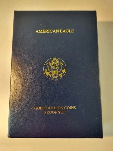 *No Coin American Eagle Gold Bullion Proof Set Box Only