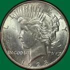 1928-S Peace Dollar Brilliant Uncirculated BU Coin #42047