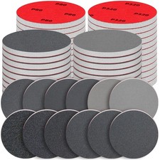 Schleifpapier Set 75mm Klett Schleifpads Nass Trocken K&ouml;rnung 80-3000 48 St&uuml;ck