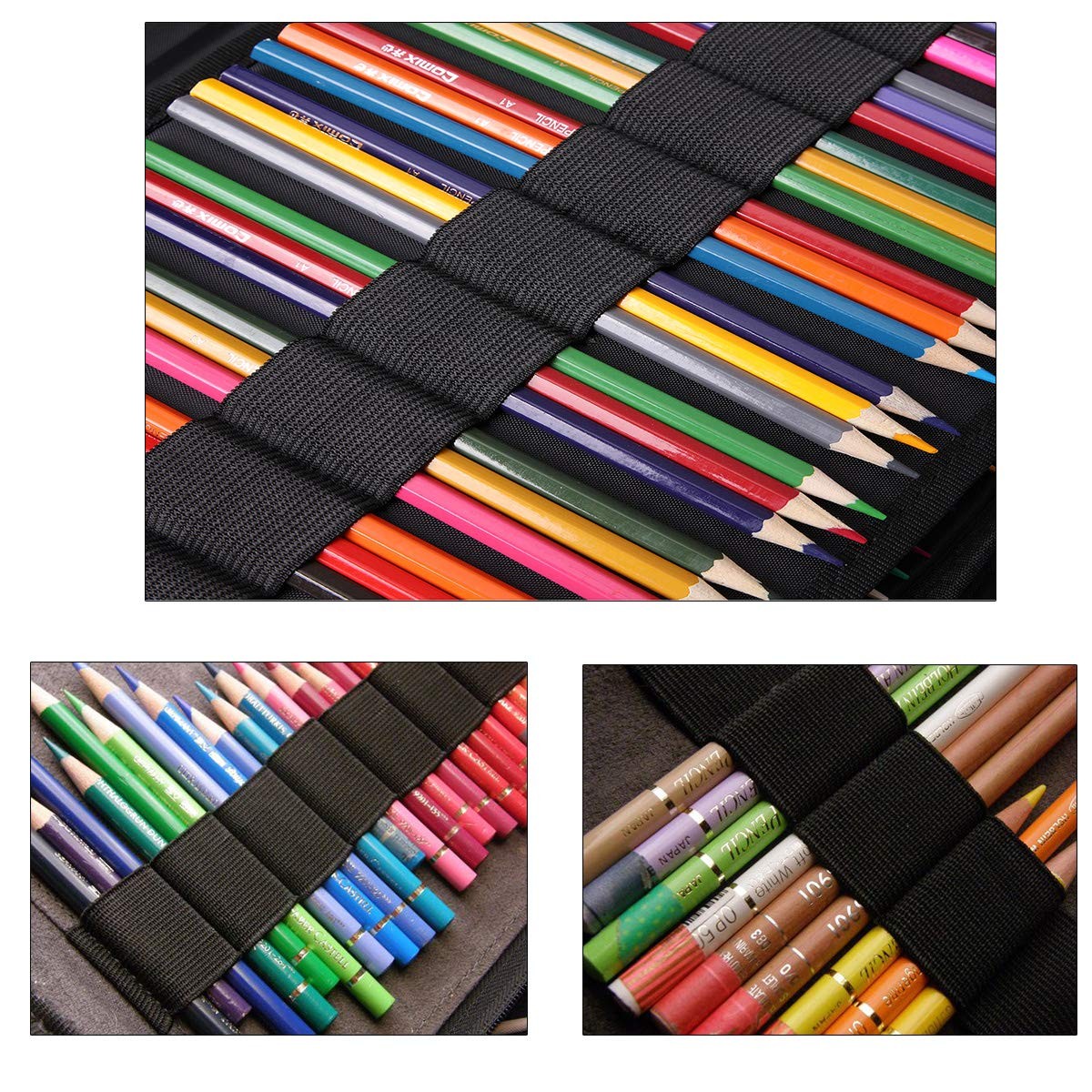 Coloring Pencil Case 220 Slots Pencils/Gel Pens Organizer Waterproof Travel C...