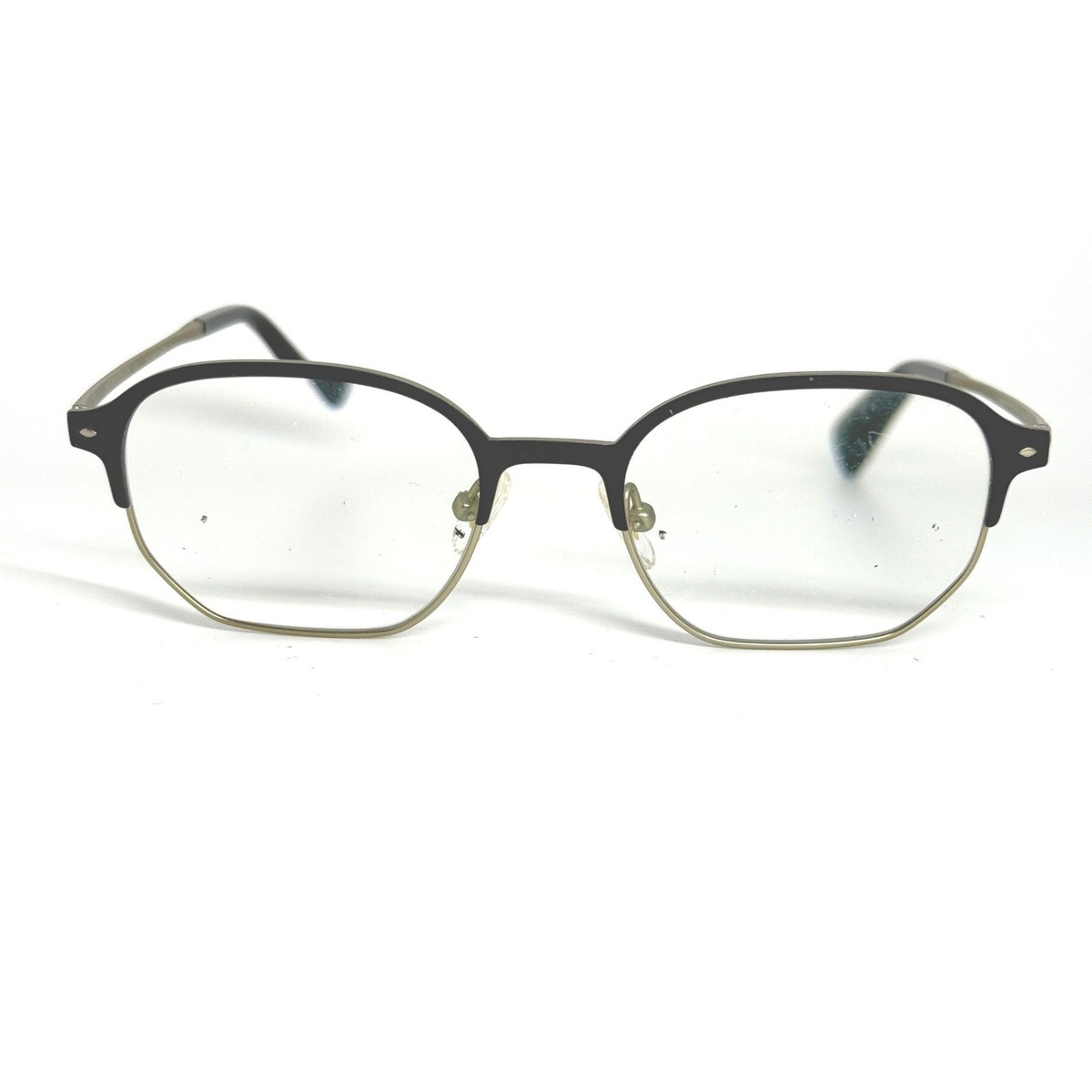 Seraphin Gibbs 8139 Titanium Eyeglasses Frames Gold Black 49 