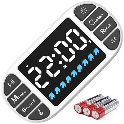 Digital Kitchen Visual Timer: 3.6'' Large Display, Magnetic, 3 Brightness, 4 ...