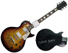 The Beach Boys Signed Guitar w Good Vibrations Lyrics Exact Proof ACOA BAS