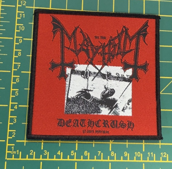 Mayhem Deathcrush Woven Sew On Patch Officially Licensed Patch