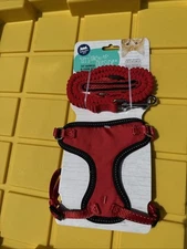 Whisker City Red Cat Harness and Leash Set Medium A