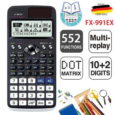 Fx-991ex Classwiz Advanced Engineering Scientific Calculator-552 Function DHL