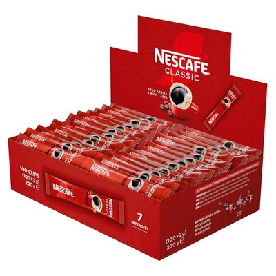 NESCAFÉ Classic Sticks löslicher Bohnenkaffee Einzelportionen 100er Pack 200g