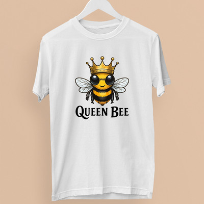 T-Shirt Bienenkönigin Weltbienentag süß Cartoon Hummel Honig Neuheit Geschenk