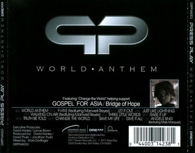 PRESS PLAY WORLD ANTHEM NEW CD