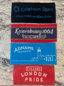 British Pub Bar Towels- Lot of 4 - Vintage-no duplicates Lot 3