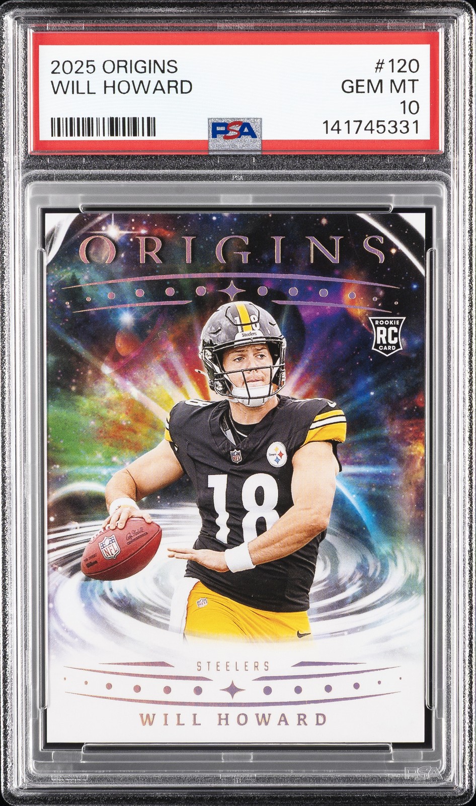 Will Howard Panini Origins #120 Base