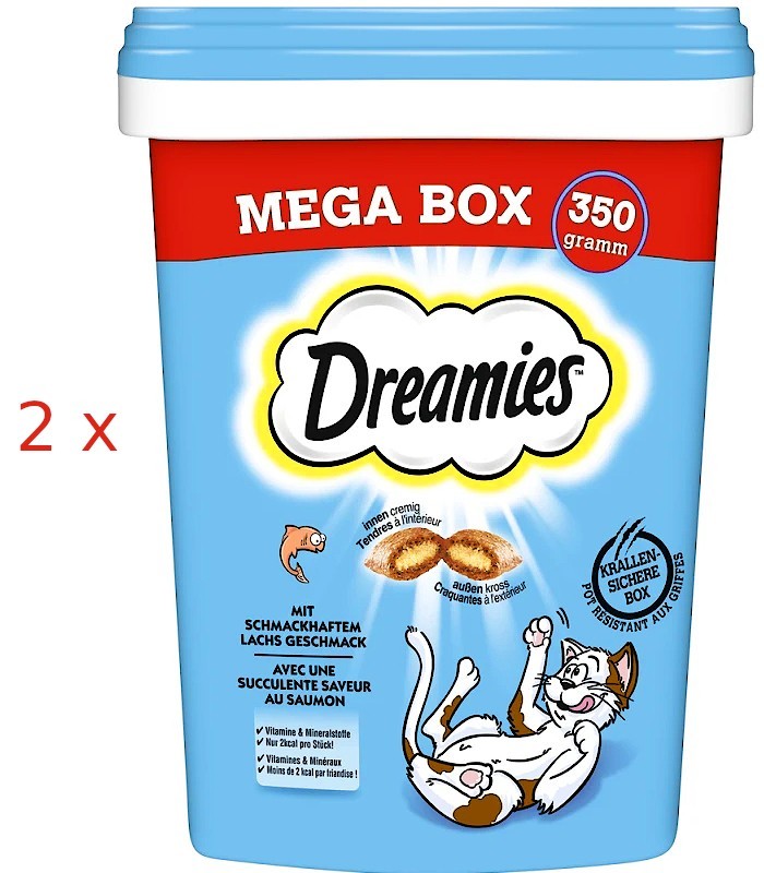 Dreamies Mega Box 350g Lachs - Bild 2