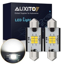Auxito 2x 4142mm Led Festoon Bulb C5w 6500k Interior Light Super Bright White Auxito 2x 4142mm Led Festoon Bulb C5w 6500k Interior Light Super Bright White