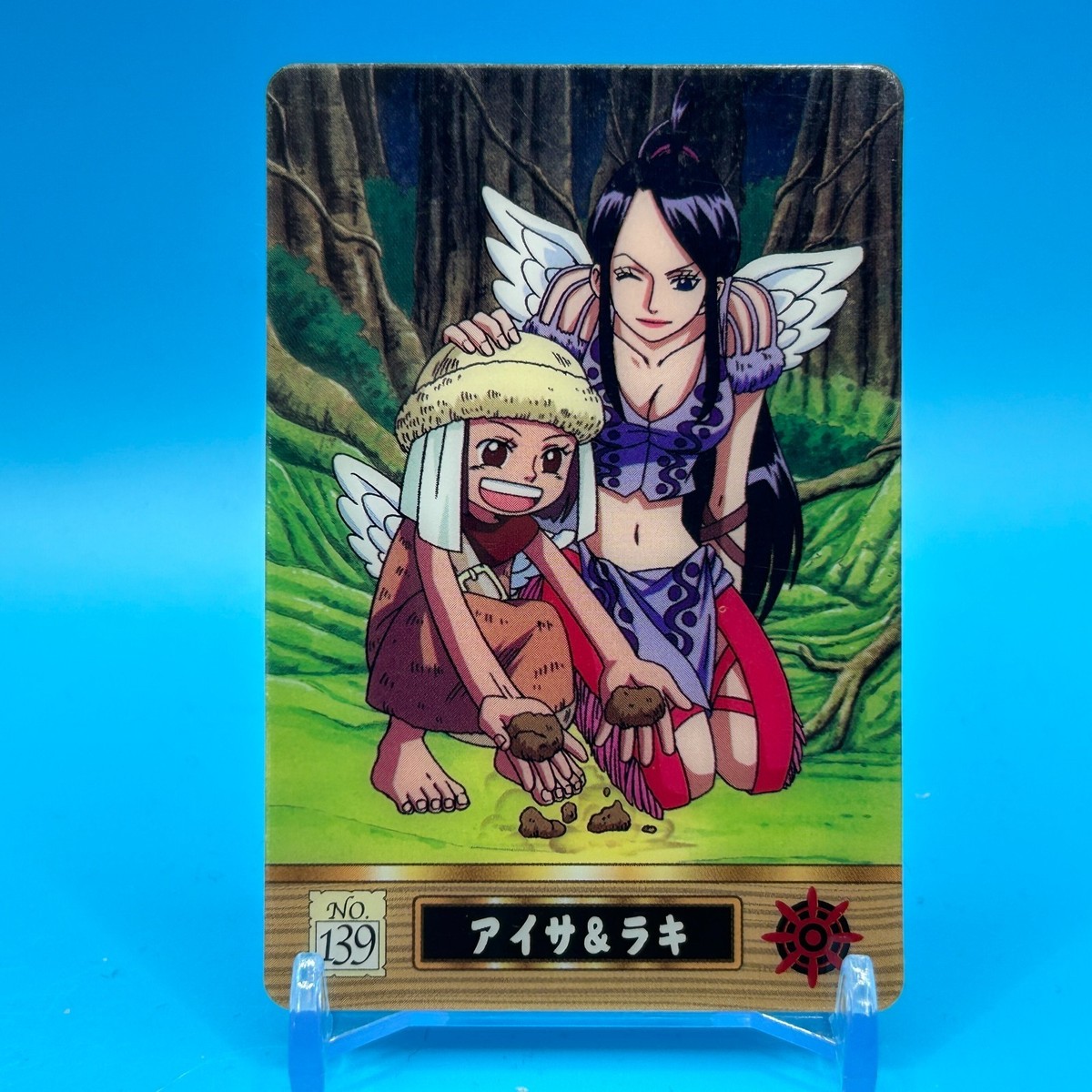 Aisa Raki ONE PIECE Carddass Gummy Plastic Card TCG Anime Bandai