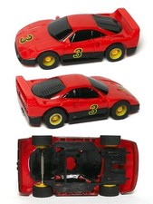 1991 TYCO Ferrari F-40 3 Slot Car BODY  Free Rolling Chassis 6320 Variant OEM
