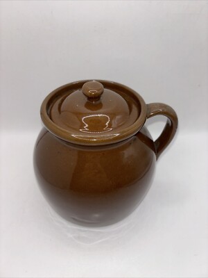Vintage Pottery Pot with Lid