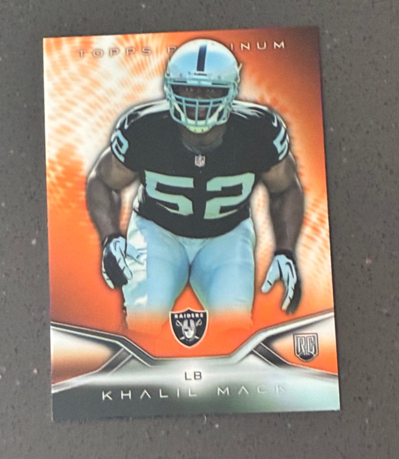 Khalil Mack Topps Platinum #133 Orange Refractor