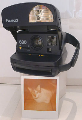 Polaroid 600 One Step Express Blue Instant Film Camera TESTED