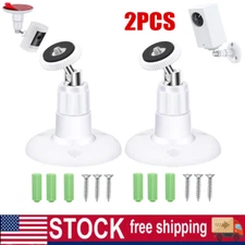 Wall Surveillance Camera Bracket, Indoor And Outdoor Rotatable Bracket 2pcs