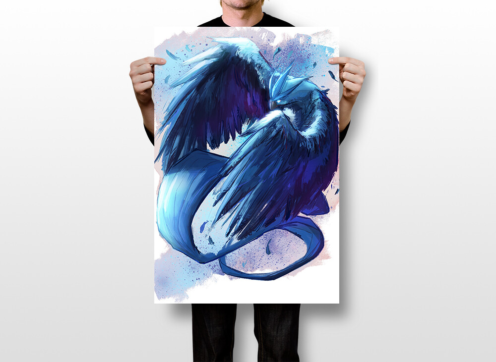 Articuno Pokemon Freezer Art Wall Indoor Room Outdoor Poster