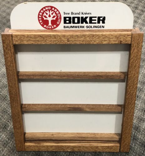 BOKER SOLIGEN TREEBRAND BAUMWERK ARBOLITO KNIFE WOODEN DISPLAY CASE - SHIPS FREE