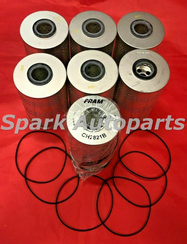 New Lot of 7 Engine Oil Filter CH2821B For CHEVROLET C70, GMC C7000 - Изображение 2 из 2