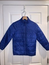gap kid boy's girl's blue puffer jacket EUC size 8 M primaloft lightweight
