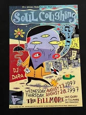 Soul Coughing Original Concert Poster Mats Stomberg Mike Doughty Fillmore 1997