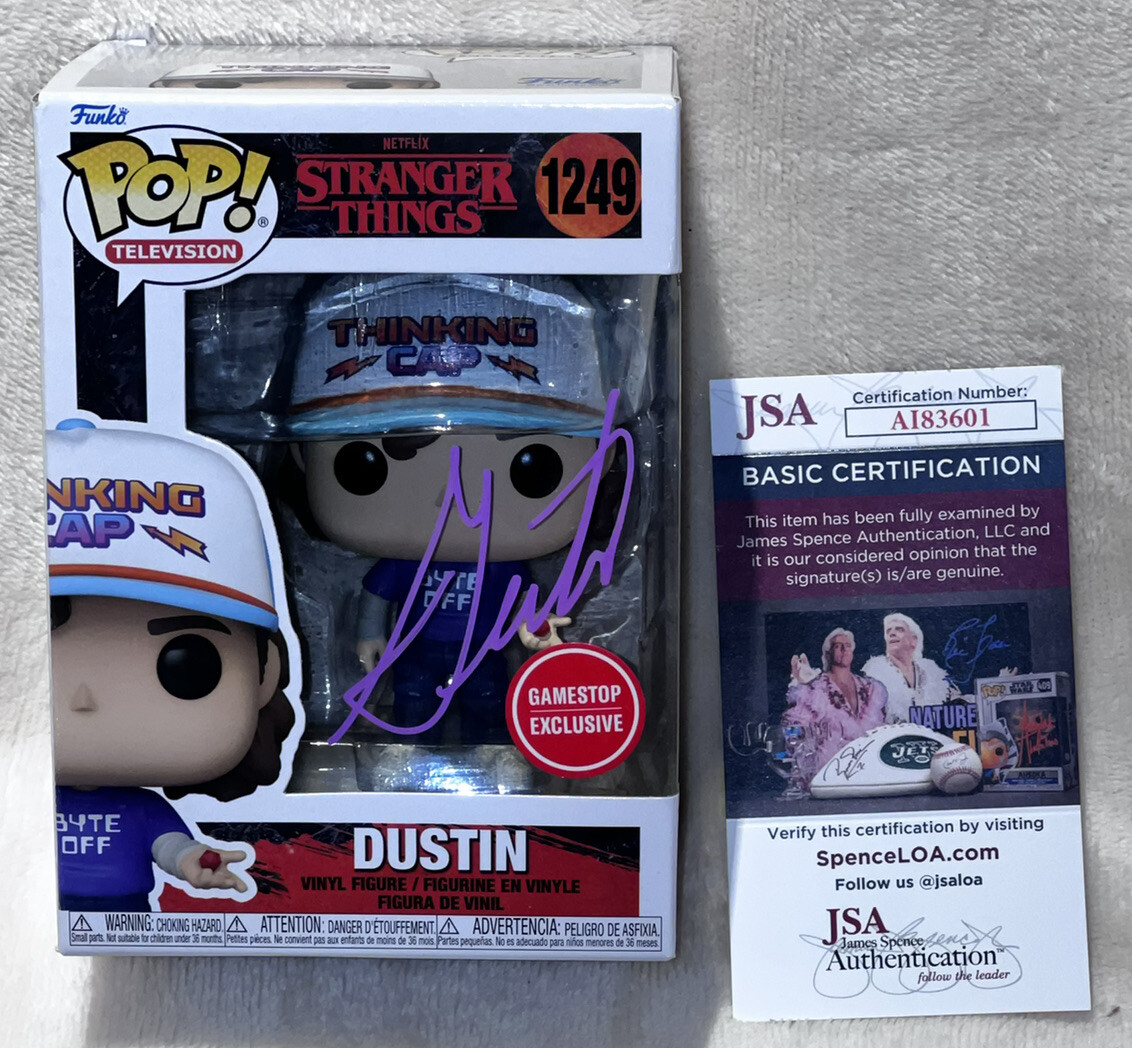 Gaten Matarazzo Stranger Things Signed Funko Pop Figure JSA Certified AUTO 