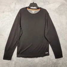 Omni Wool Shirt Mens XXL Black Crew Neck Long Sleeve Base Layer