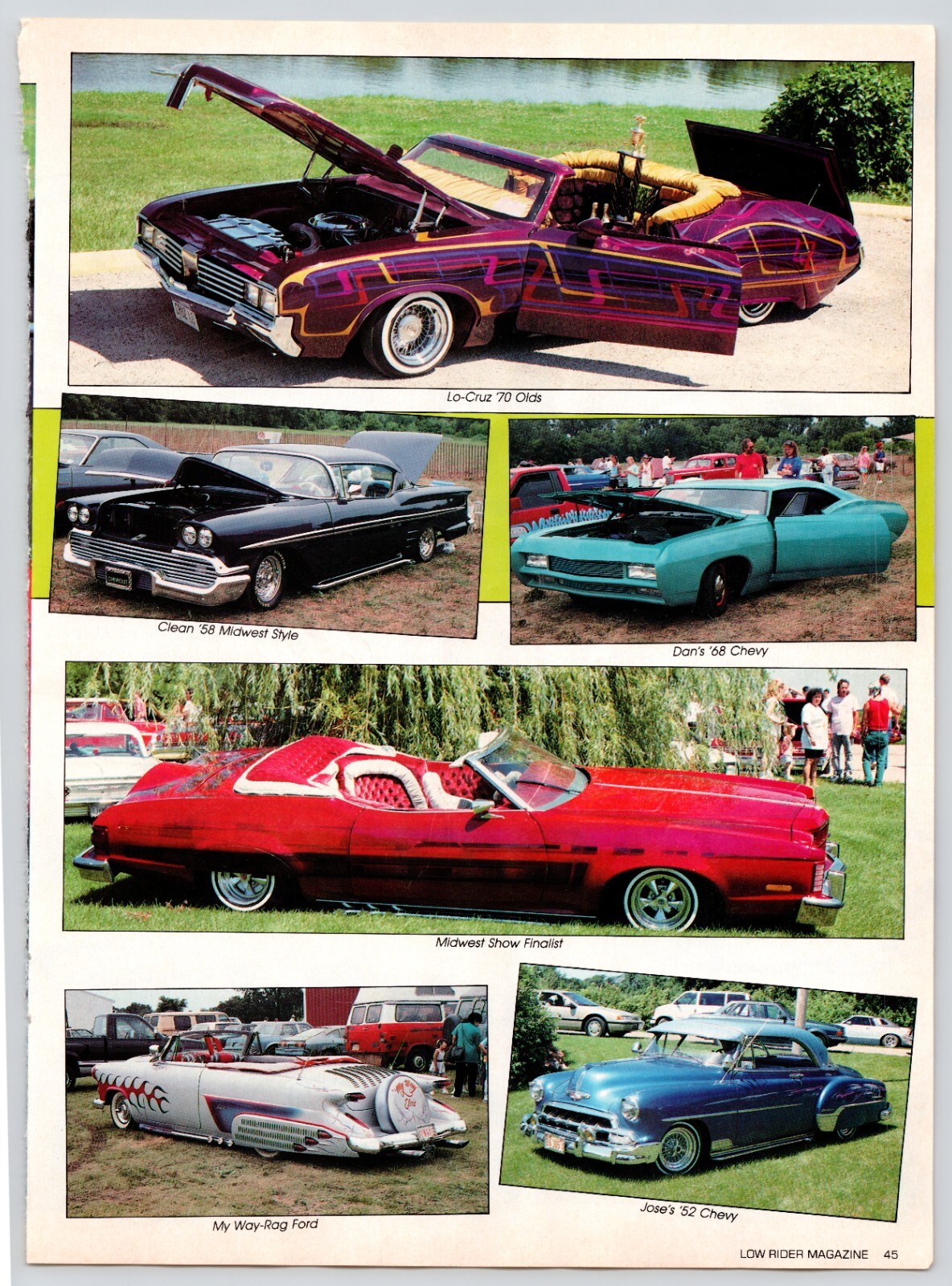1990 Midwest Lowriders 9th Annual Custom Car Show VTG Lowrider 6 Page