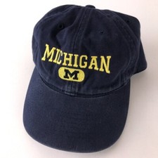 Michigan M blue cotton kids hat 4 - 7 years
