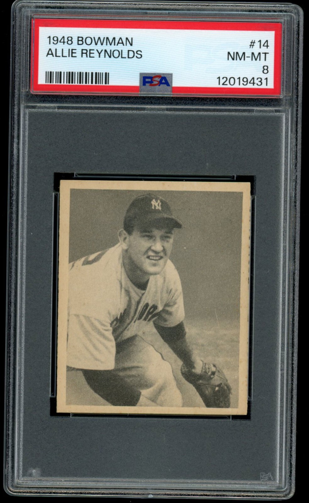 1948 Bowman Allie Reynolds #14 PSA 8 NM-MT HIGH END