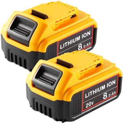 Pack For DeWalt 20V 20 Volt Max XR 8.0AH DCB206-2 DCB205-2 Lithium Ion Battery