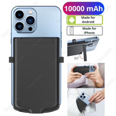 10000mAh Battery Charger Cover Power Bank Case For iPhone 16 15 14 13 12 Samsung