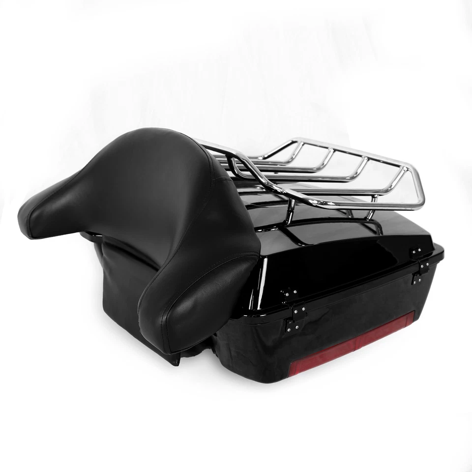 Chopped Pack Trunk Luggage Rack For Harley Touring Road Street Glide 1997-2013 - Image 2 of 4