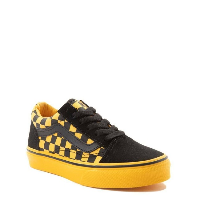 vans old skool yellow navy