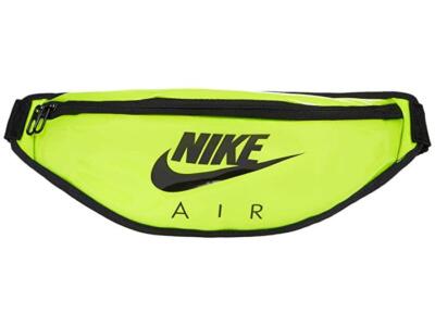 NEW NIKE HERITAGE HIP FANNY PACK NEON YELLO BLACK BELT BAG CW9259-702 GYM  SCHOOL