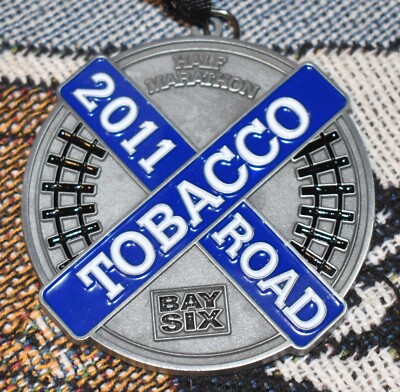 2011 TOBACCO ROAD by Inside-Out Sports Bay Six Half Marathon Medal