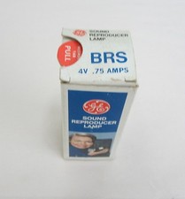 BRS PROJECTOR PROJECTION LAMP BULB GE .75A / 4 V