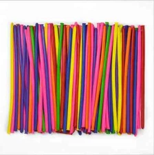 12 inch Thick Long assorted color modeling Balloons 100 pcs