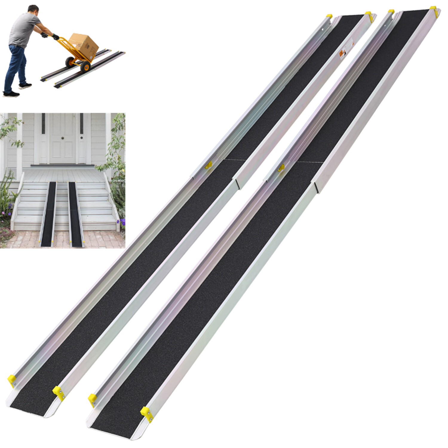 Loading Ramps 2pcs Telescoping Ramp 600 LBS Max Ramp For Mot