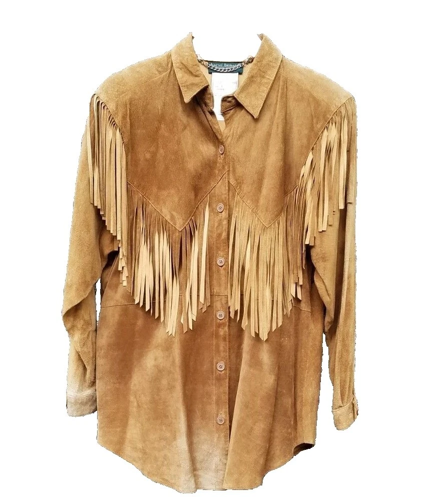 Замшевые винтажные женские топы 1980-х