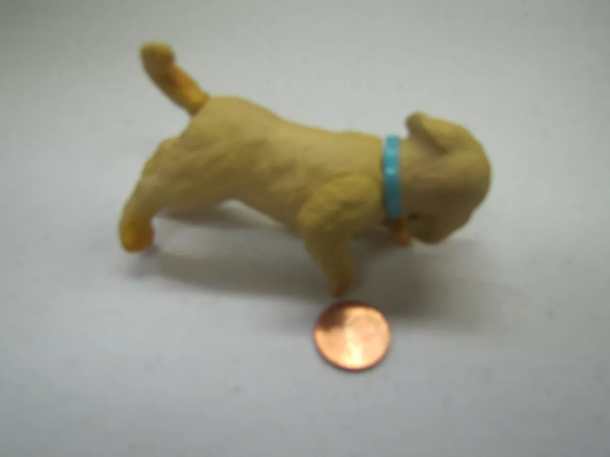 Mattel DOLLHOUSE MINIATURE TAN PUPPY DOG DOGGY Pet for Barbie Doll