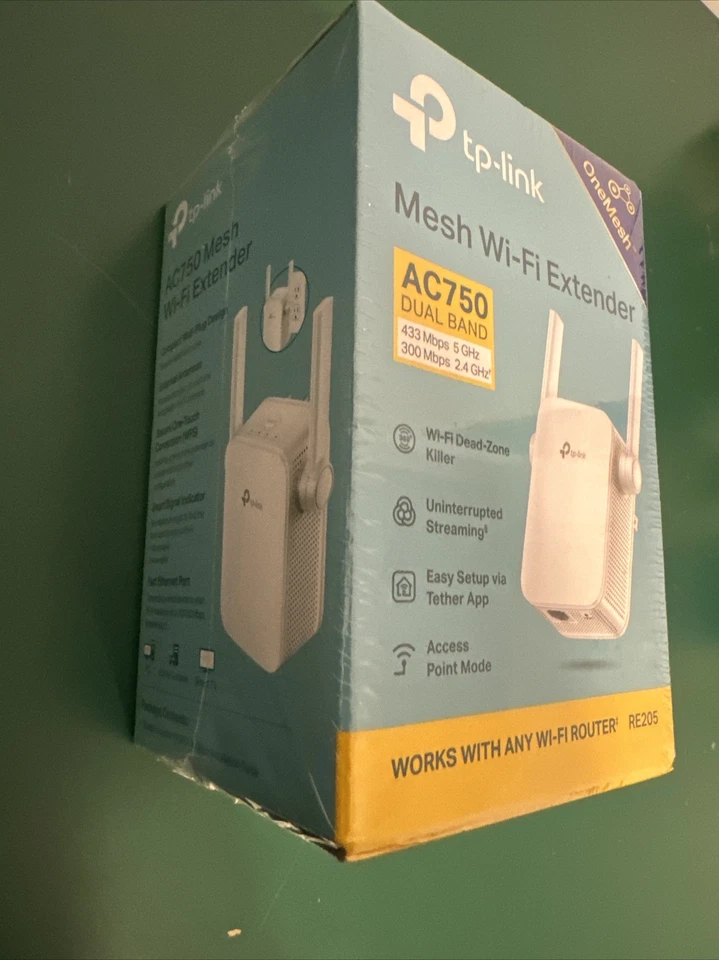 Tp-Link Mesh Wi-Fi Extender AC1200 Dual Band 867 Mbps 5 GHz Works W/Any Router - Image 3 of 4
