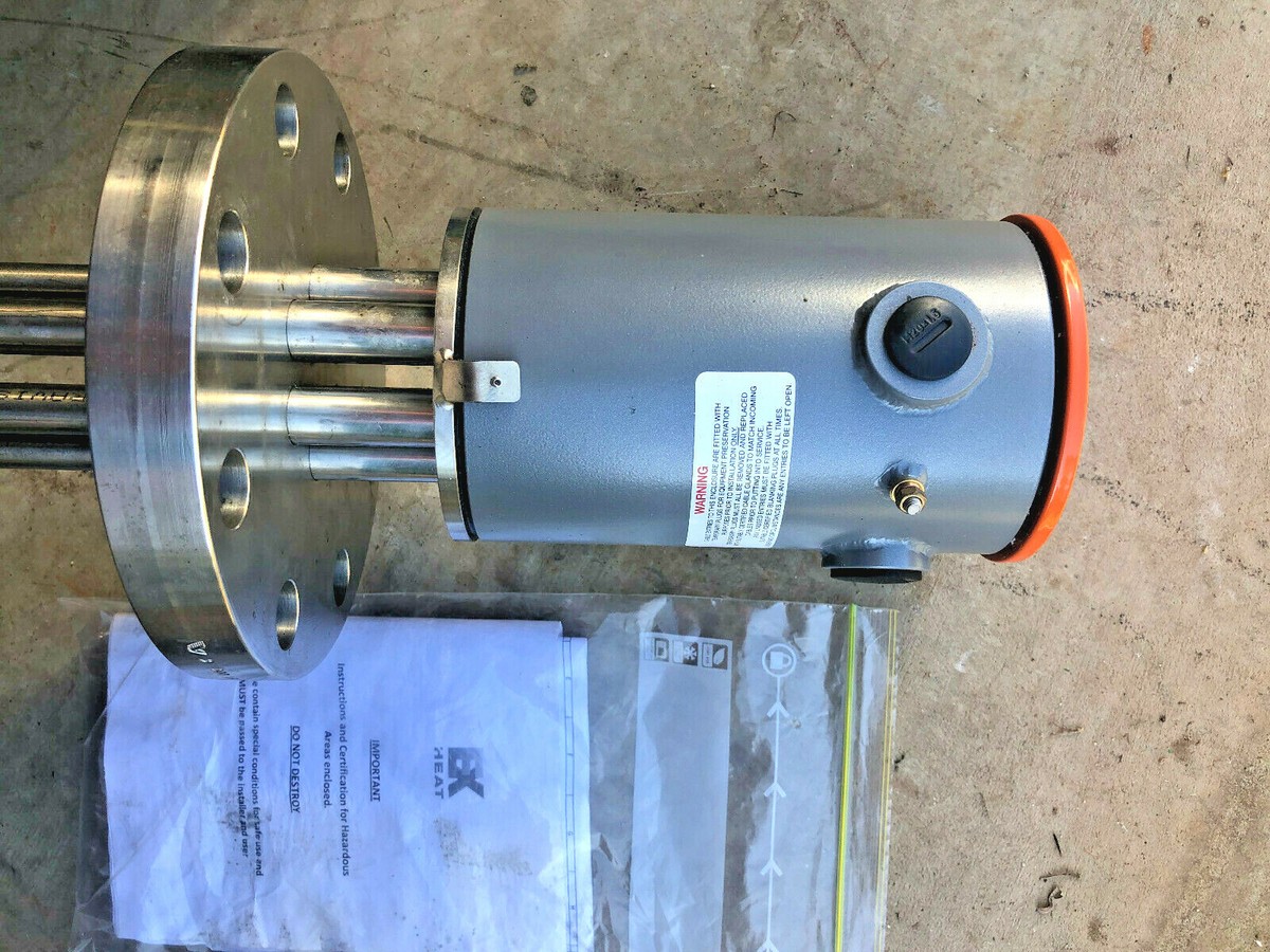 ExHeat Industrial FP4 Rod Immersion Heating Element 240V, 135 3