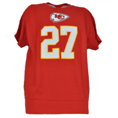 NFL Kansas City Chiefs Kareem AJ Hunt Crew Neck Men Tshirt Tee Short Sleeve